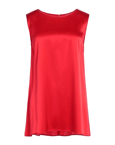 PUROTATTO Top Red 92% Silk, 8% Elastane