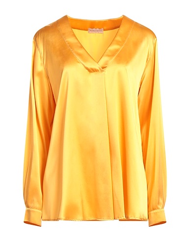 PUROTATTO Top Orange 92% Soie, 8% Élasthanne