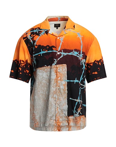EDWIN Patterned shirt Orange 100% Cotton