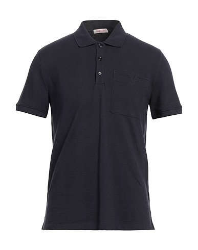 VALENTINO GARAVANI Polo shirt Midnight blue 100% Cotton