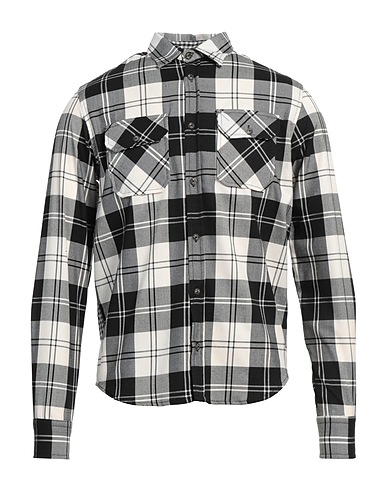 L.B.K. Camicia a quadri Nero 75% Poliestere, 20% Viscosa, 5% Elastan