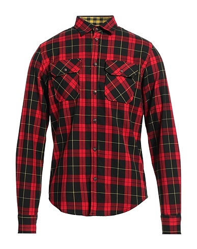 L.B.K. Checked shirt Red 75% Polyester, 20% Viscose, 5% Elastane