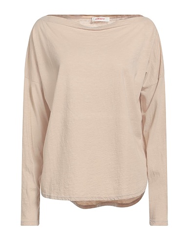 KONTATTO Basic T-Shirt Beige 100% Cotton