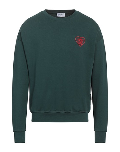 FAMILY FIRST  Milano Felpa Verde scuro 100% Cotone