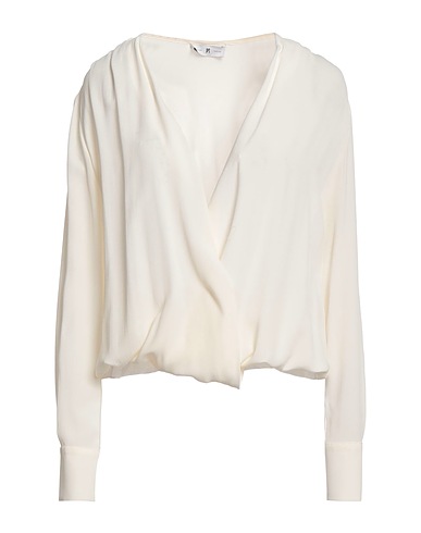 PT Torino Top Ivory 69% Acetate, 31% Silk