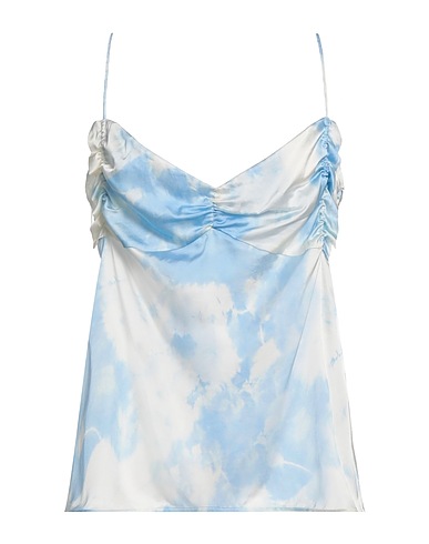 GANNI Camisole Sky blue 95% Recycled viscose, 5% Elastane