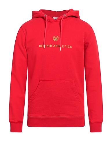 BEL AIR Hooded track jacket  Red 100% Cotton