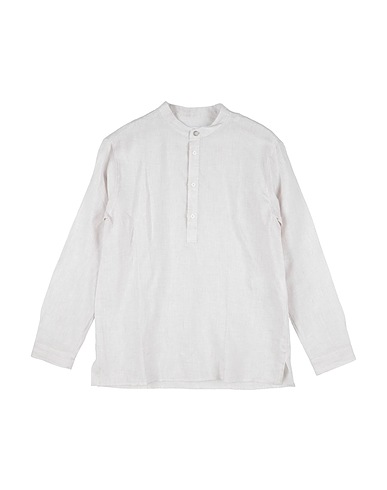 DONDUP Patterned shirt Beige 100% Cotton