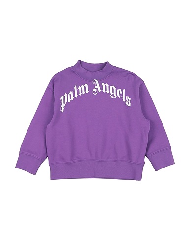 PALM ANGELS Sweatshirt Violett 100% Baumwolle, Elastan