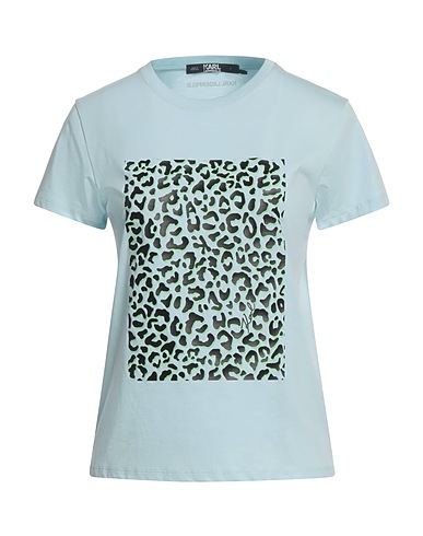 KARL LAGERFELD T-shirt Bleu ciel 100% Coton biologique