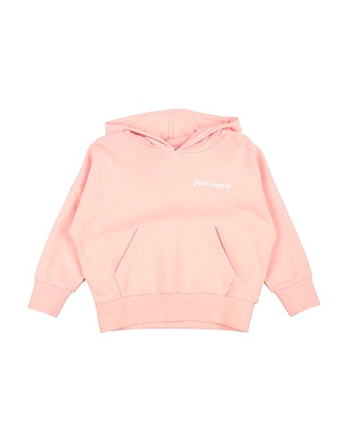PALM ANGELS Hooded sweatshirt Salmon pink 100% Cotton, Elastane