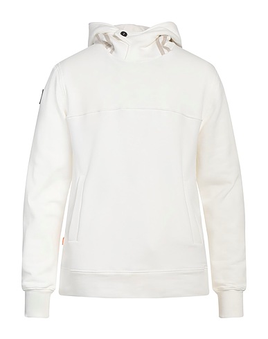 SUNS BOARDS Hooded track jacket  White 88% Cotton, 12% Polyester