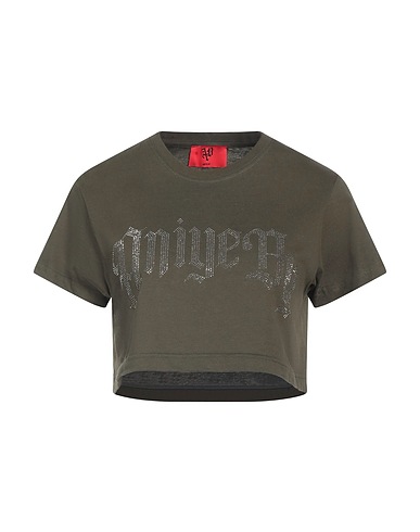 ANIYE BY T-shirt Military green 100% Cotton