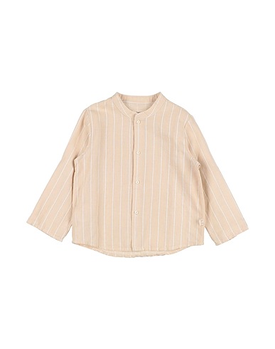 TEDDY & MINOU Camicie  e bluse fantasia Beige 51% Lino, 49% Cotone