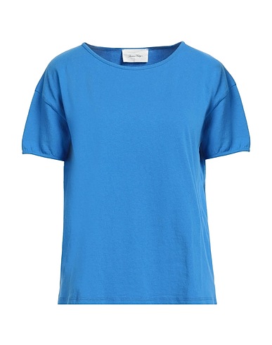 AMERICAN VINTAGE Basic T-Shirt Azurblau 100% Baumwolle
