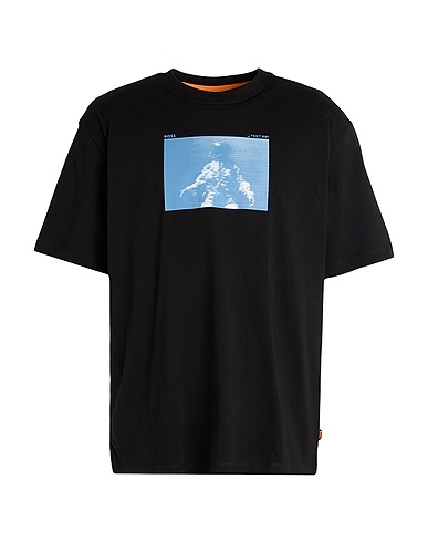 BOSS T-shirt Black 100% Cotton