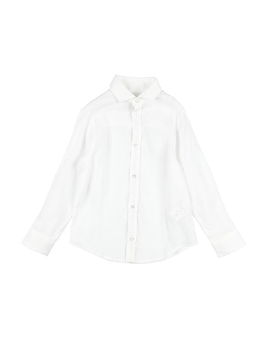 FAY Camicia tinta unita Bianco 100% Lino