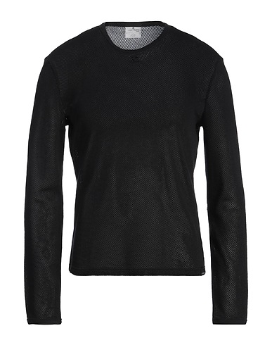COURRÈGES T-shirt Black 52% Polyester, 48% Cotton