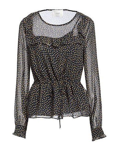 JUST FEMALE Top Navy blue 100% Polyester