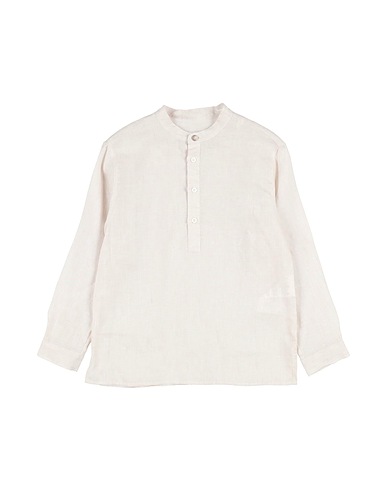 DONDUP Patterned shirt Beige 100% Linen