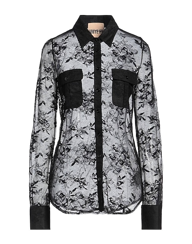 ANIYE BY Camicie e bluse in pizzo Nero 90% Poliammide, 10% Elastan, Viscosa