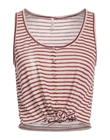ONLY Top Rosa antico 84% Poliestere, 14% Lino, 2% Fibra di metallo