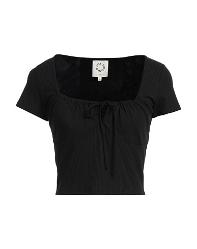 LILI SIDONIO by MOLLY BRACKEN Top Black 64% Polyester, 28% Viscose, 8% Elastane