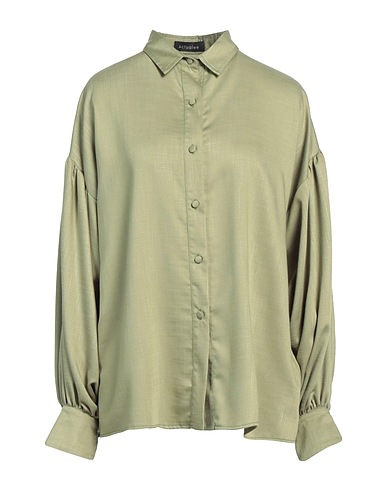 ACTUALEE Solid color shirts & blouses Light green 62% Viscose, 36% Polyester, 2% Elastane