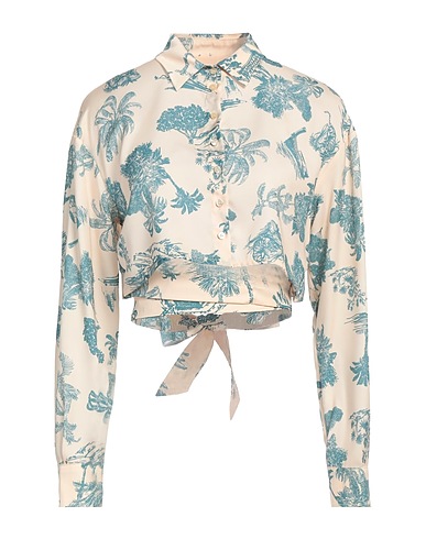 ANIYE BY Floral shirts & blouses Beige 100% Polyester