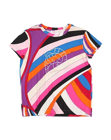 PUCCI T-shirt Purple 90% Cotton, 10% Elastane