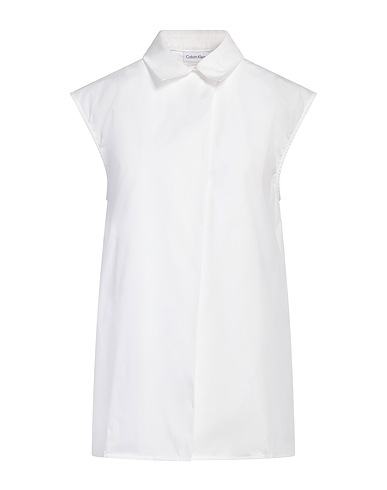 CALVIN KLEIN Solid colour shirts & blouses 100% Cotton