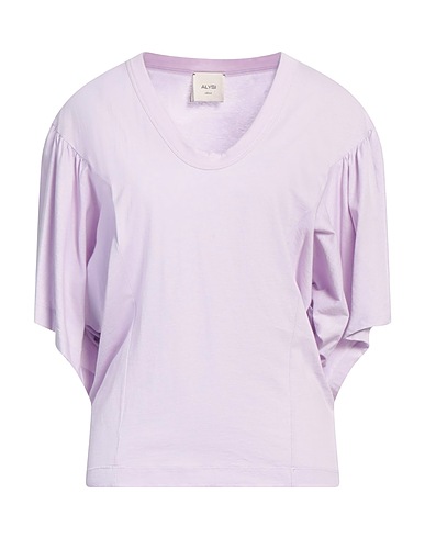 ALYSI T-shirt CRÈME Lilac 100% Cotton