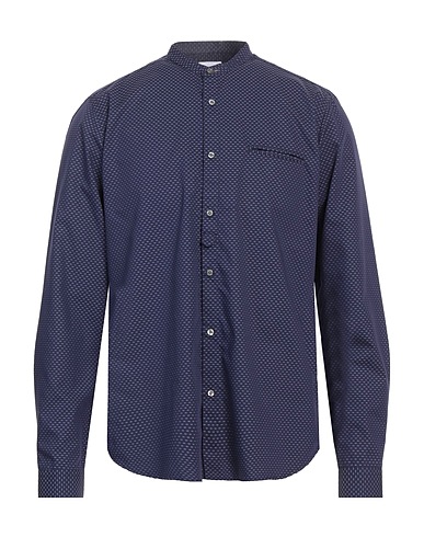 DNL Patterned shirt Midnight blue 100% Cotton