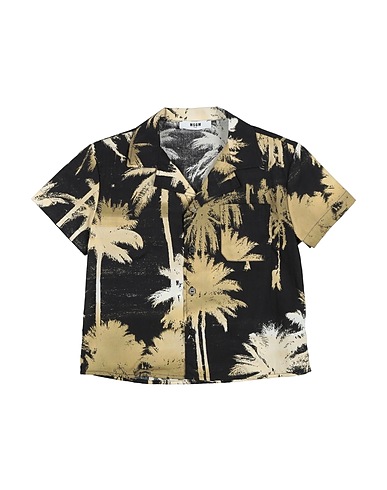 MSGM Patterned shirt Black 100% Cotton