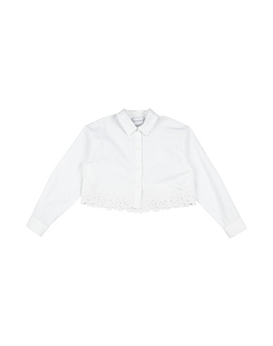 ERMANNO SCERVINO JUNIOR Patterned shirts & blouses White 100% Cotton