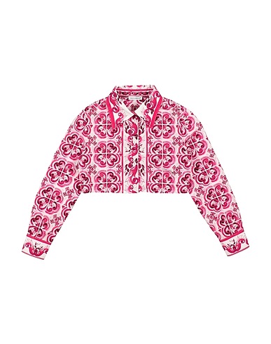 DOLCE&GABBANA Patterned shirts & blouses Fuchsia 100% Cotton
