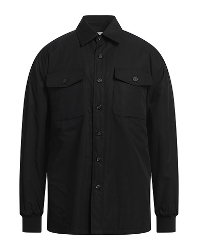 MCQUEEN Solid color shirt Black 100% Cotton