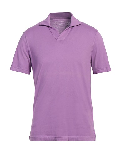 FEDELI Polo shirt Purple 100% Cotton