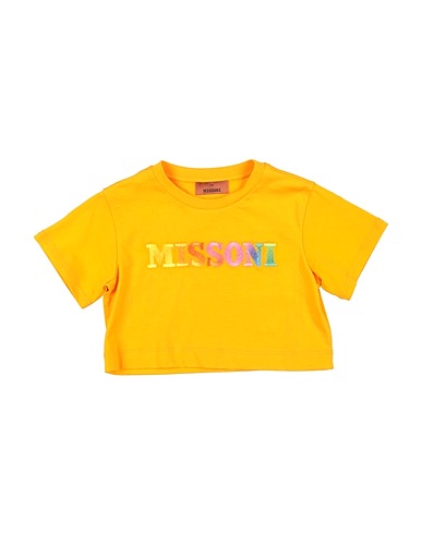 MISSONI KIDS T-shirt Arancione 100% Cotone, Poliestere