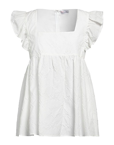 REDValentino Top White 86% Polyester, 14% Polyamide