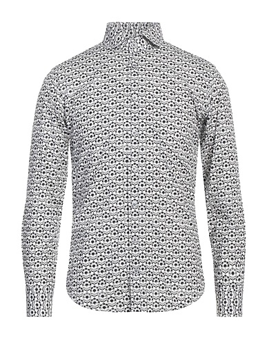 BASTONCINO Patterned shirt White 100% Cotton