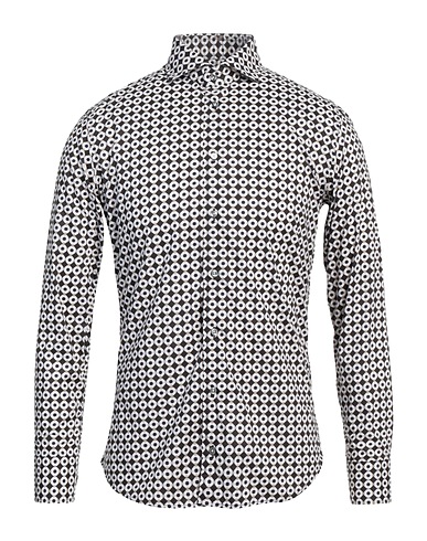 BASTONCINO Patterned shirt Black 100% Cotton