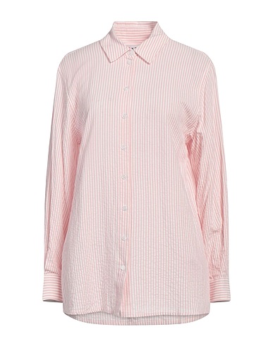 GUESS Gestreiftes Hemd Rosa 50% Baumwolle, 50% Viskose