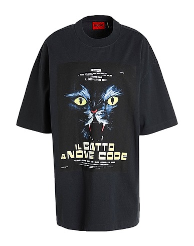 HUGO T-shirt Black 100% Cotton