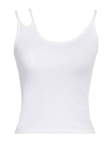 JIJIL Top Bianco 98% Cotone, 2% Elastan