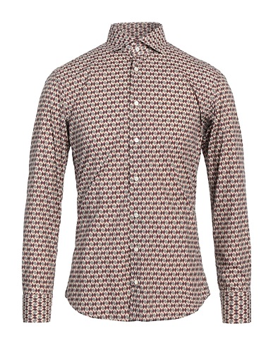 BASTONCINO Camicia fantasia Beige 100% Cotone