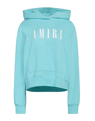 AMIRI Hooded track jacket  Turquoise 100% Cotton