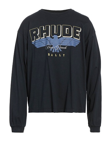 RHUDE T-shirt Black 100% Cotton