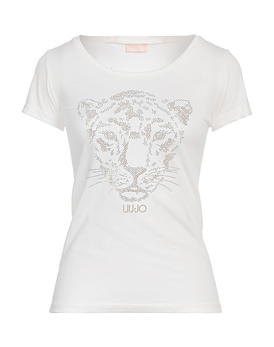LIU •JO T-shirt Ivory 100% Cotton