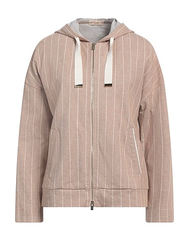 PUROTATTO Hooded track jacket  96% Cotton, 4% Elastane